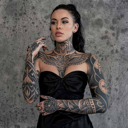 Tattoo artist at work